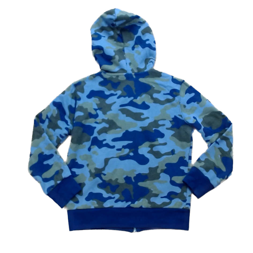 Rockets Of Awesome Boys Gray | Navy and Green Camo Sweater Size: 7 Years Gray | Navy and Green Camo