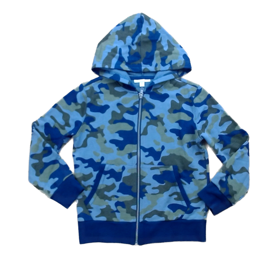 Rockets Of Awesome Boys Gray | Navy and Green Camo Sweater Size: 7 Years Gray | Navy and Green Camo