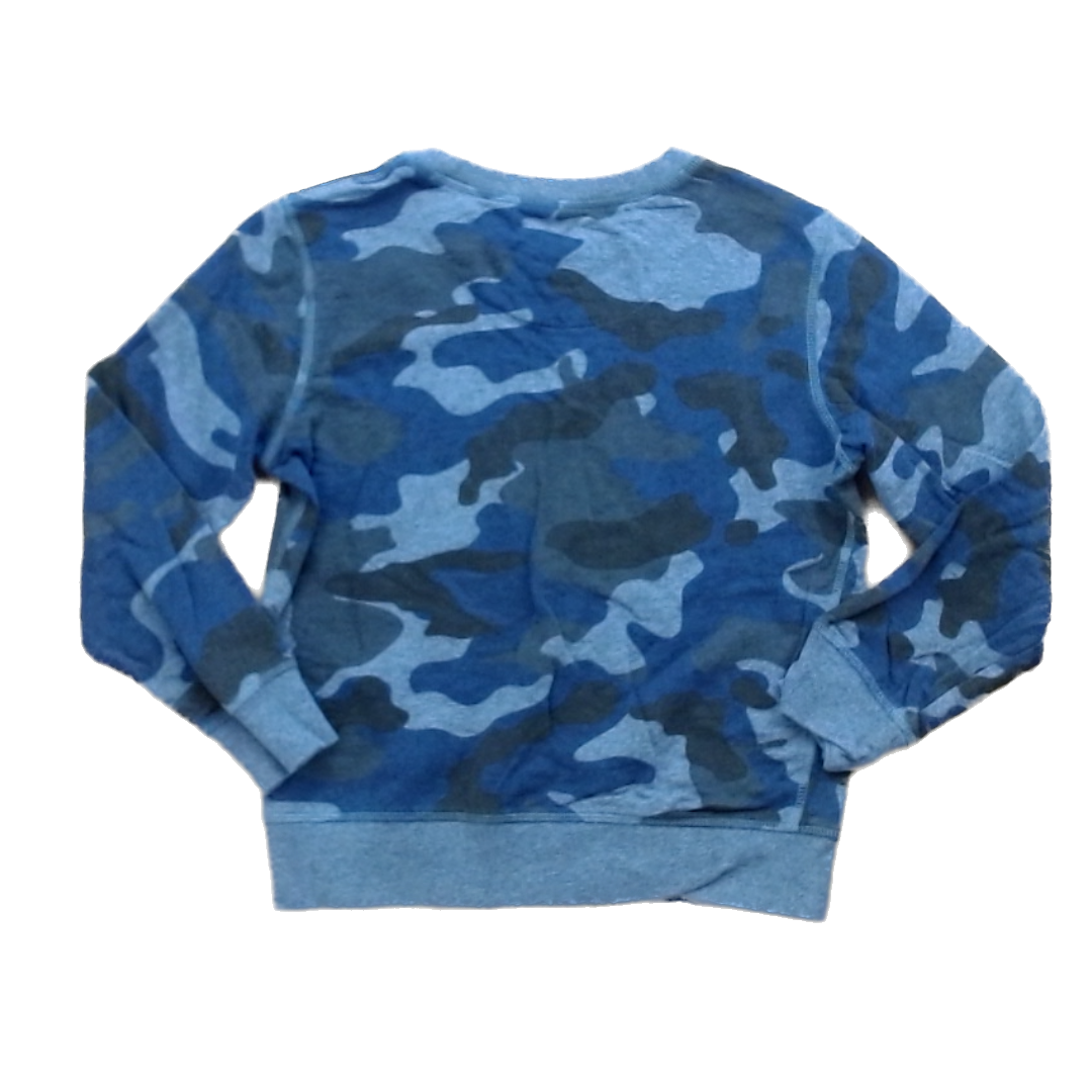 Rockets Of Awesome Boys Gray | Navy Gray Camo Sweater Size: 10-12 Years Gray | Navy Gray Camo
