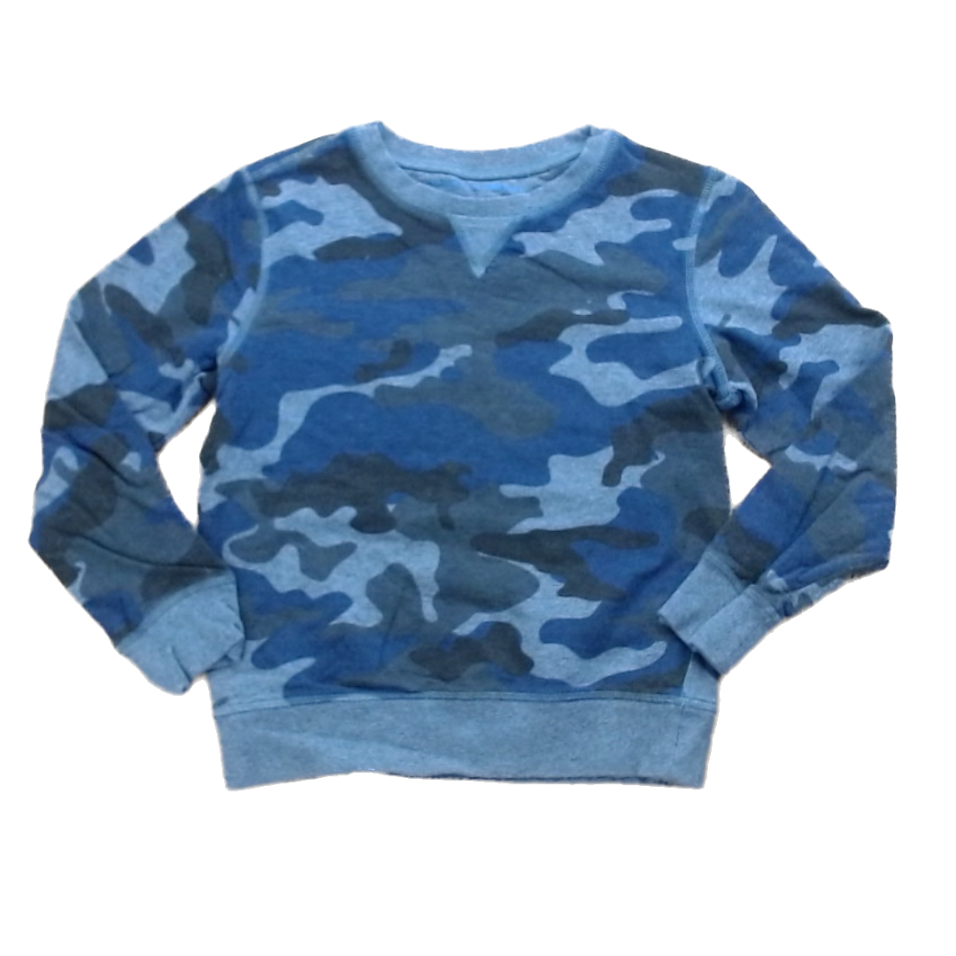 Rockets Of Awesome Boys Gray | Navy Gray Camo Sweater Size: 10-12 Years Gray | Navy Gray Camo