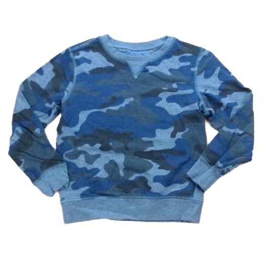 Rockets Of Awesome Boys Gray | Navy Gray Camo Sweater Size: 10-12 Years Gray | Navy Gray Camo
