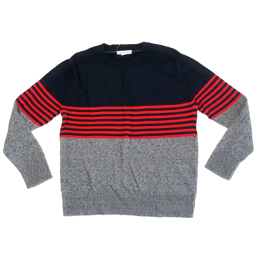 Rockets Of Awesome Boys Gray | Navy | Red Stripes Sweater Size: 8 Years Gray | Navy | Red Stripes