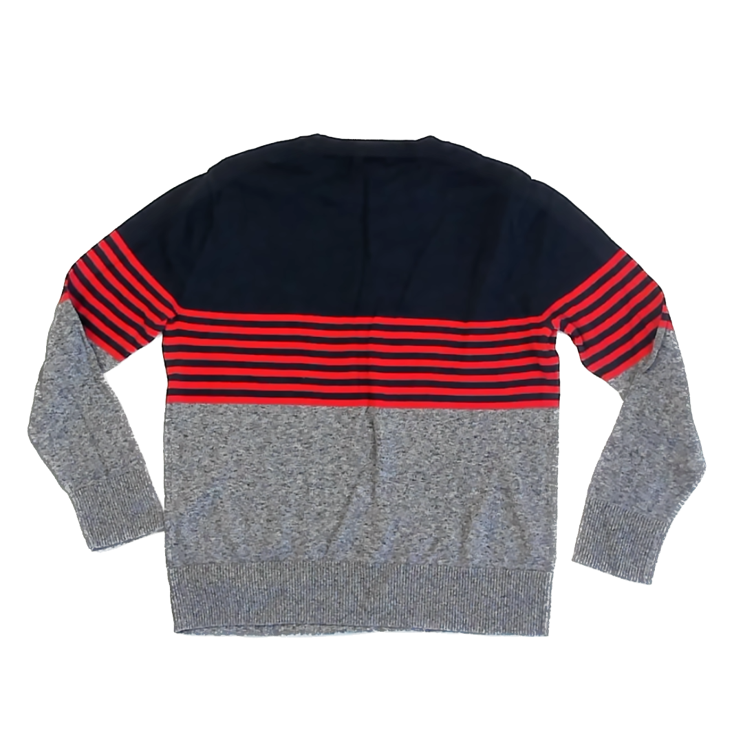 Rockets Of Awesome Boys Gray | Navy | Red Stripes Sweater Size: 8 Years Gray | Navy | Red Stripes