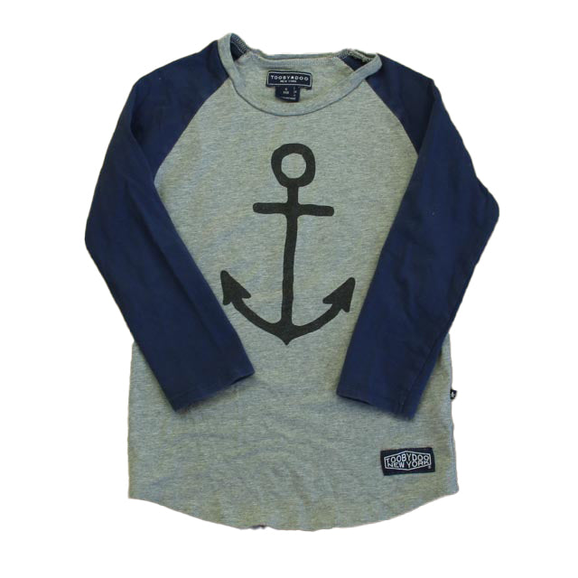 Tooby Doo Boys Gray | Navy Long Sleeve T-Shirt Size: 5T