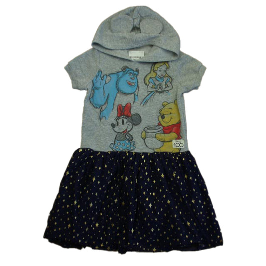 Disney Girls Gray | Navy Dress Size: 10-12 Years