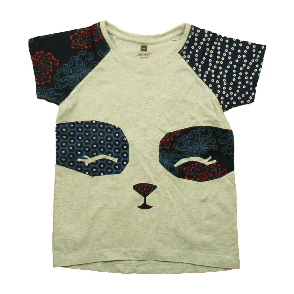 Tea Girls Gray | Navy T-Shirt Size: 4-5T Gray | Navy
