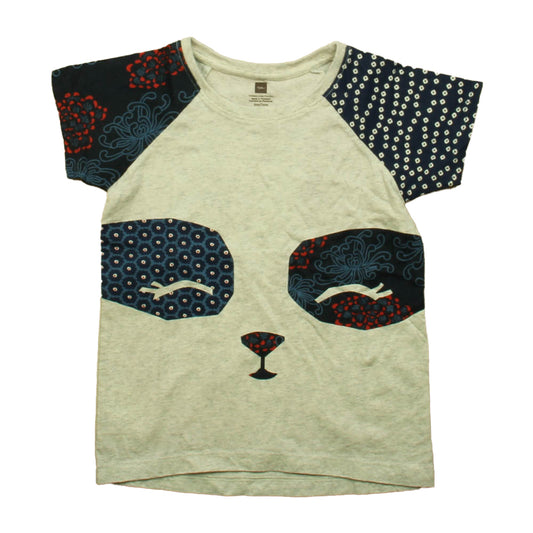 Tea Girls Gray | Navy T-Shirt Size: 4-5T Gray | Navy