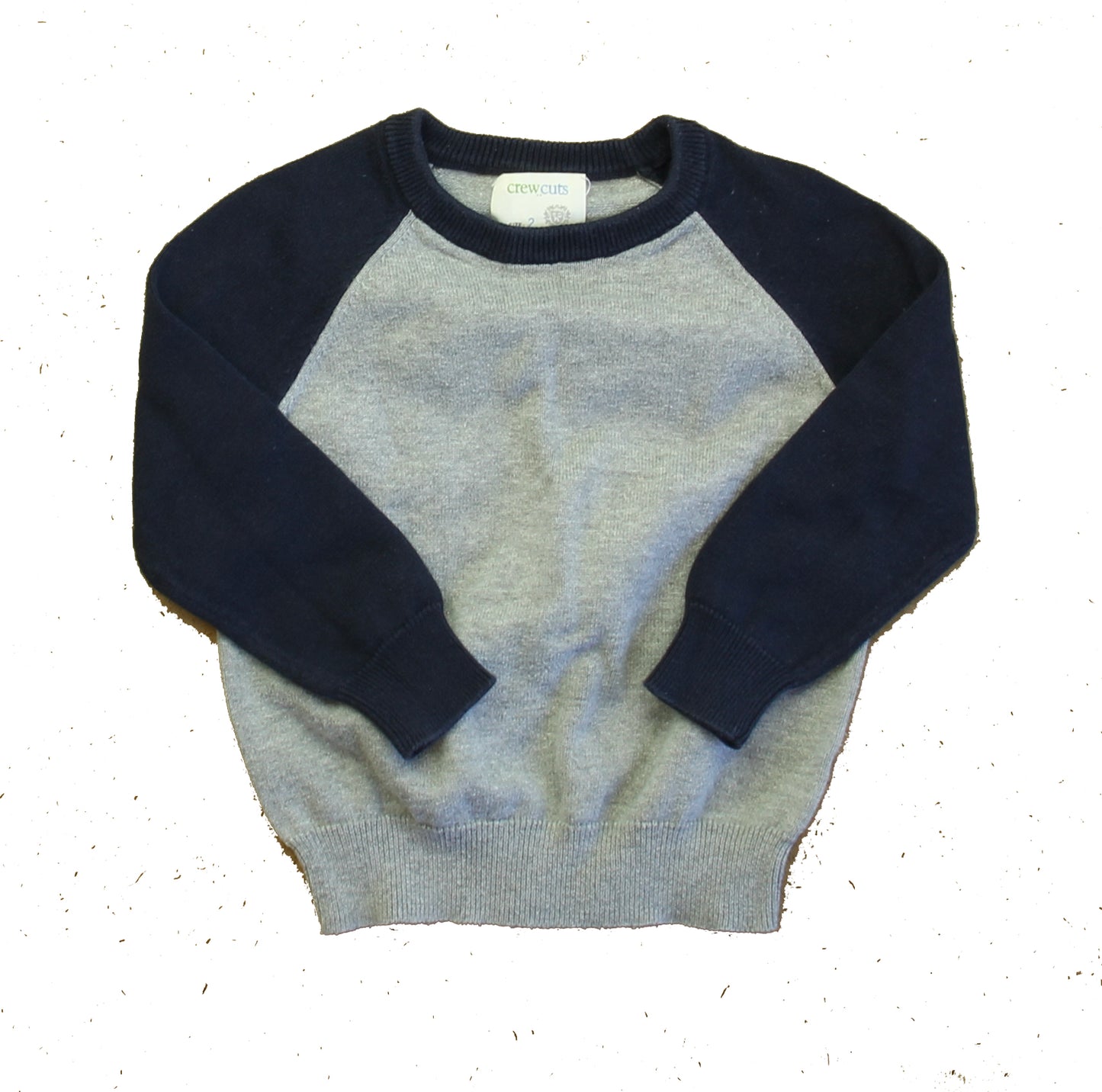 Crewcuts Boys Gray | Navy Sweater Size: 2T