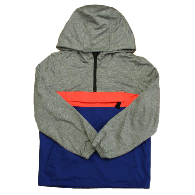 Rockets Of Awesome Boys Gray | Orange | Blue Hoodie Size: 8 Years