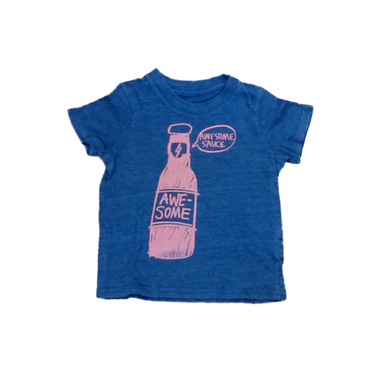 Rockets Of Awesome Girls Gray | Orange Soda Bottle Short Sleeve Shirt Size: 2T Gray | Orange Soda Bottle