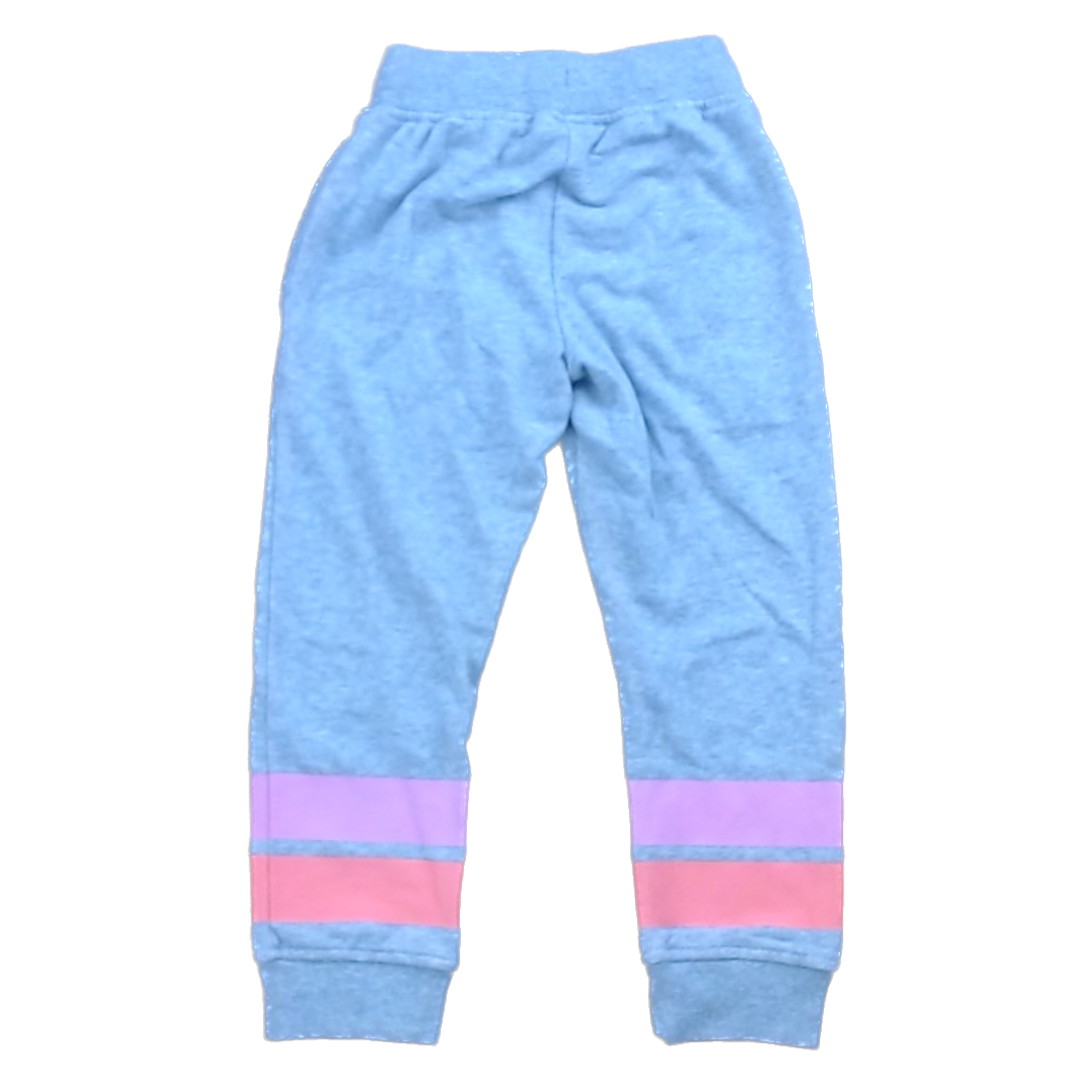 Rockets Of Awesome Girls Gray | Pink and Peach Stripe Pants Size: 5T Gray | Pink and Peach Stripe