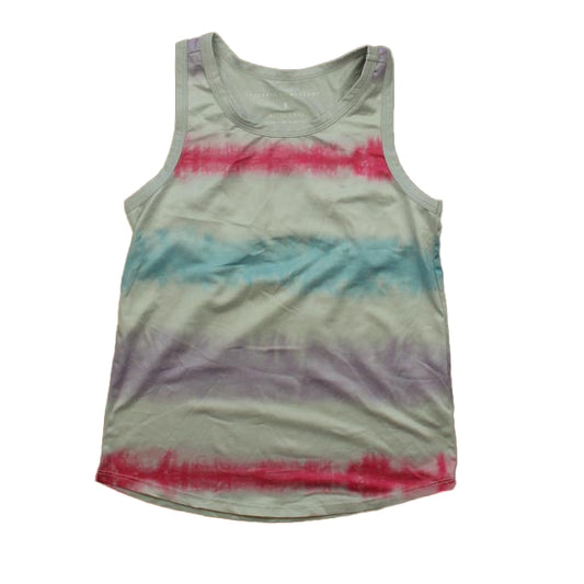 Rockets Of Awesome Girls Gray | Pink | Blue Tank Top Size: 8 Years