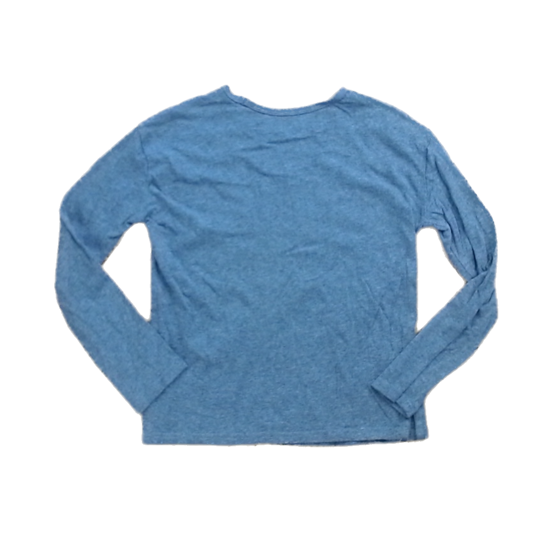 Rockets Of Awesome Girls Gray | Pink Sequin ROA Long Sleeve T-Shirt Size: 8 Years Gray | Pink Sequin ROA