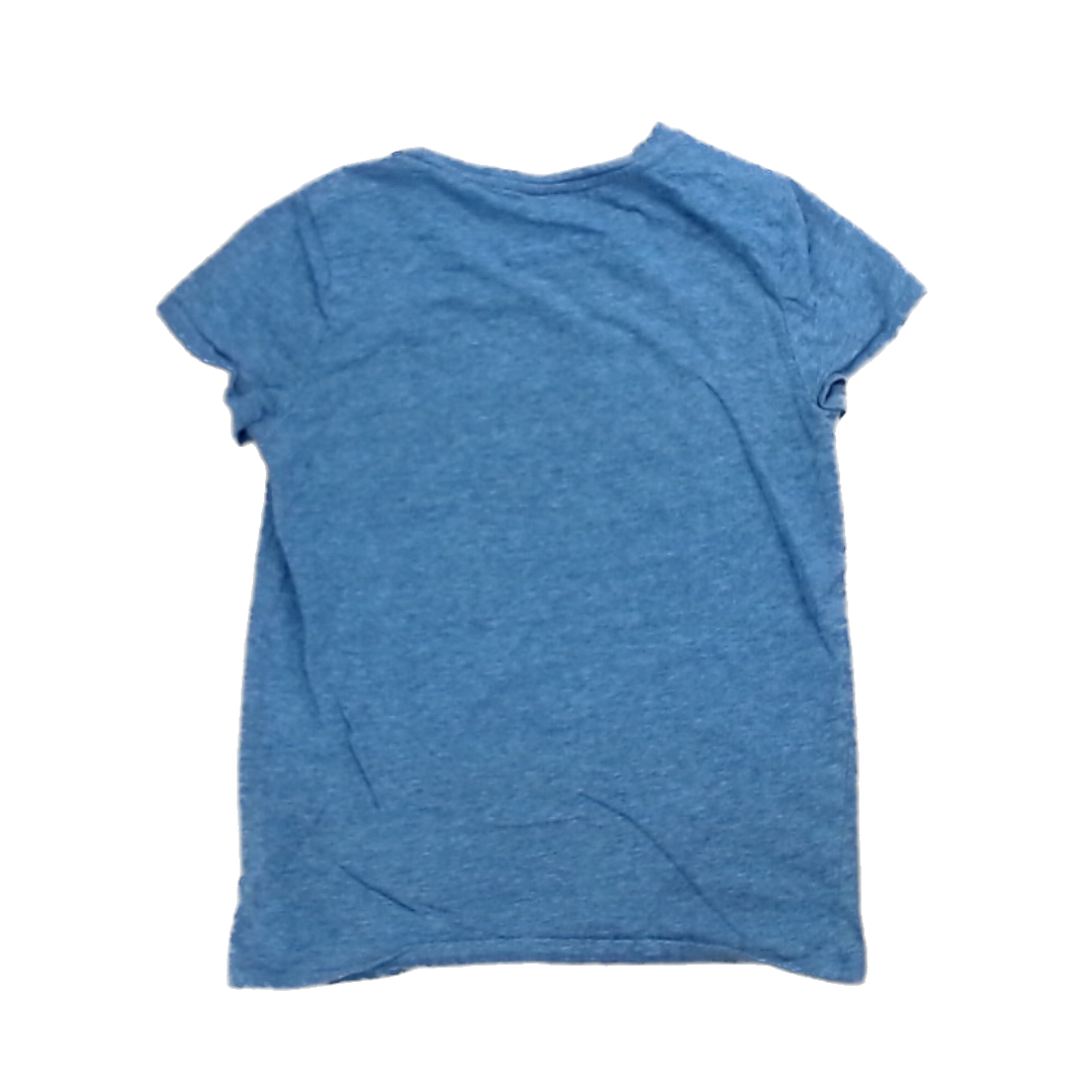 Rockets Of Awesome Girls Gray | Pink Stay Awesome Heart Short Sleeve Shirt Size: 8-10 Years Gray | Pink Stay Awesome Heart