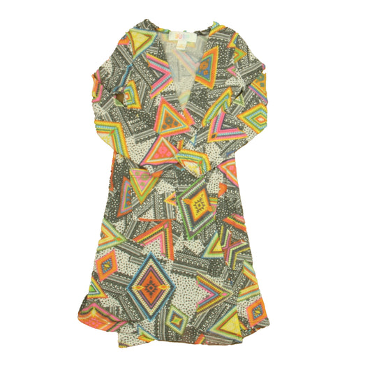 Lularoe Girls Gray | Pink | Yellow Cardigan Size: 2T Gray | Pink | Yellow