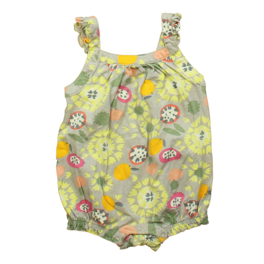Tea Girls Gray | Pink Romper Size: 12-18 Months Gray | Pink