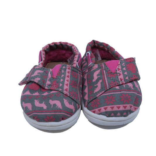 Tom's Girls Gray | Pink Shoes Size: 4 Infant Gray | Pink