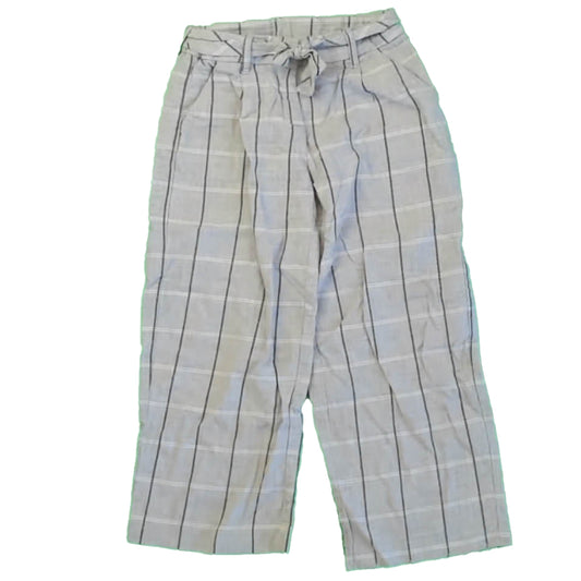 Janie and Jack Girls Gray Plaid Pants Size: 5T Gray Plaid
