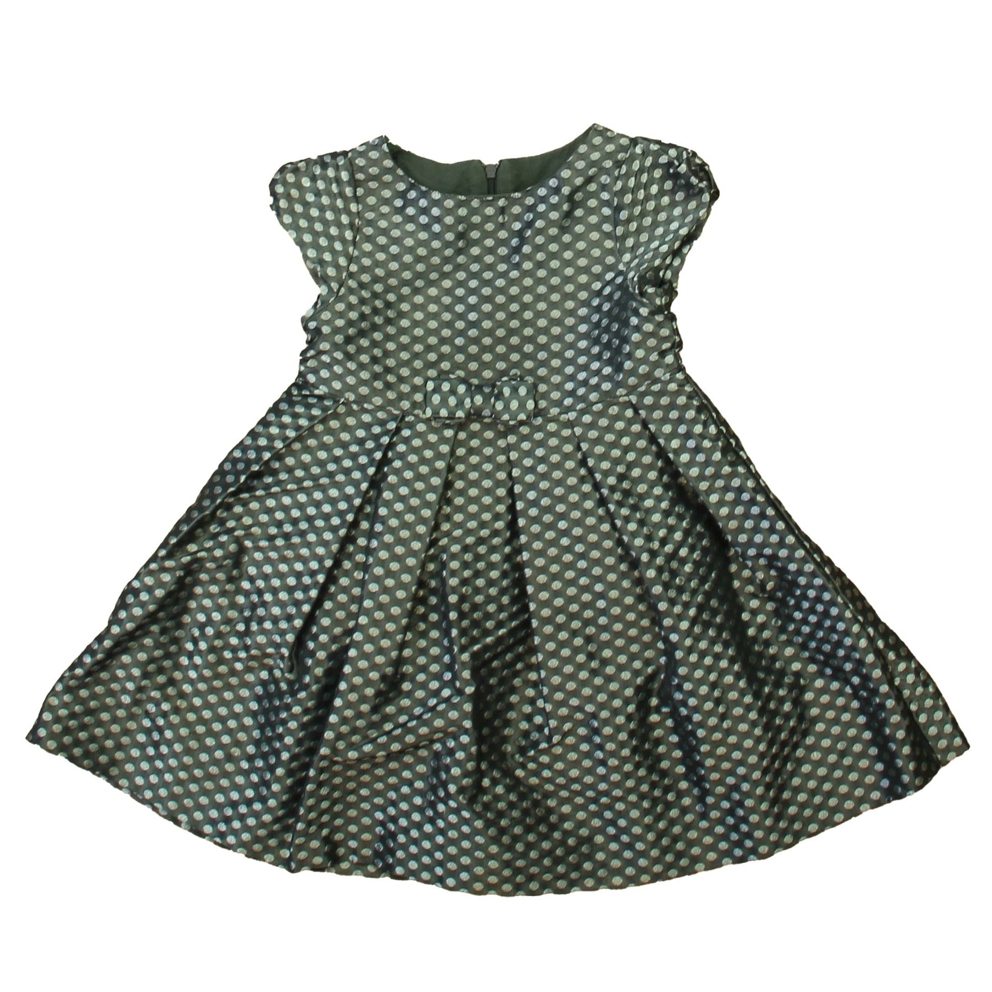 Jacadi Girls Gray Polka Dots Special Occasion Dress Size: 23 Months Gray Polka Dots