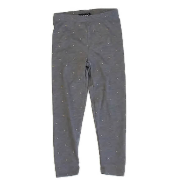 DKNY Girls Gray Polka Dots Leggings Size: 4T Gray Polka Dots
