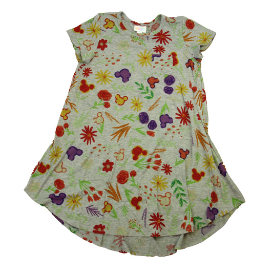 LuLaRoe Girls Gray | Purple | Red Minnie Dress Size: 10 Years Gray | Purple | Red Minnie