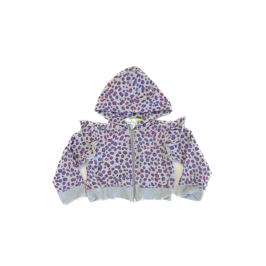 Rockets Of Awesome Girls Gray | Purple Hoodie Size: 2T Gray | Purple