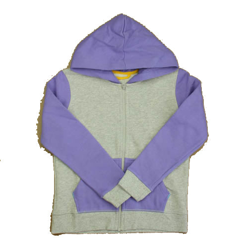 Mightly Girls Gray | Purple Hoodie Size: 8 Years