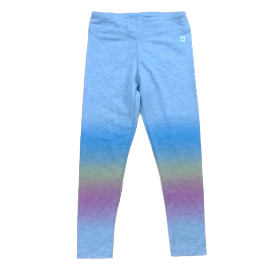 Rockets Of Awesome Girls Gray | Rainbow Ombre Bottom Pants Size: 6 Years Gray | Rainbow Ombre Bottom