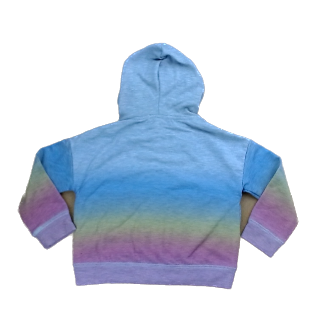 Rockets Of Awesome Girls Gray | Rainbow Ombre Sweater Size: 2T Gray | Rainbow Ombre