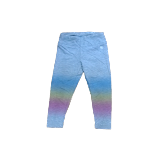 Rockets Of Awesome Girls Gray | Rainbow Ombre Casual Pants Size: 2T Gray | Rainbow Ombre
