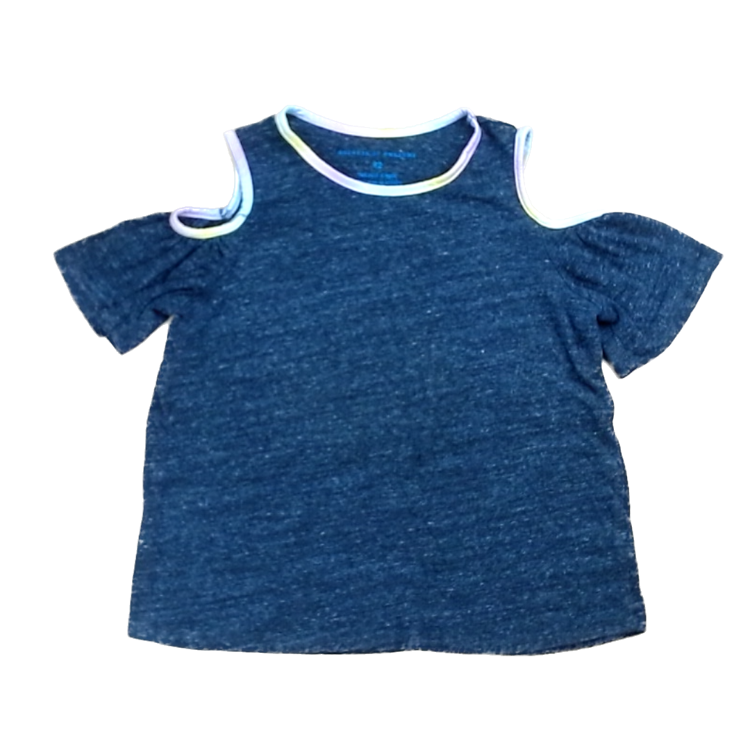 Rockets Of Awesome Girls Gray | Rainbow Rim Tank Top Size: 12 Years Gray | Rainbow Rim