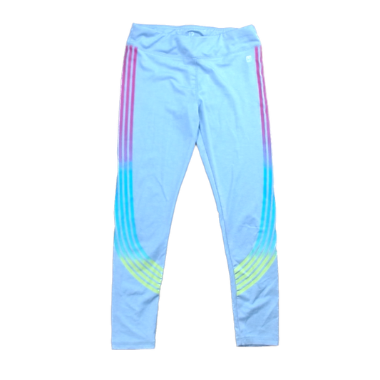 Rockets Of Awesome Girls Gray | Rainbow Stripes Pants Size: 12 Years Gray | Rainbow Stripes