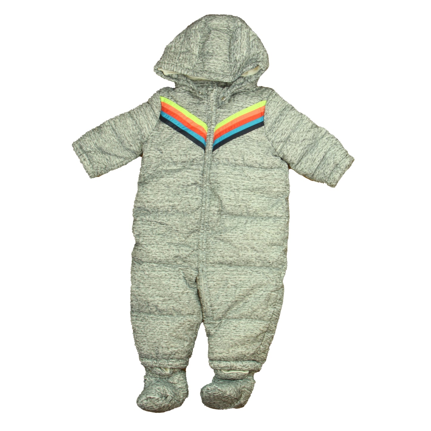 Gymboree Boys Gray Rainbow Snowsuit Size: 6-12 Months