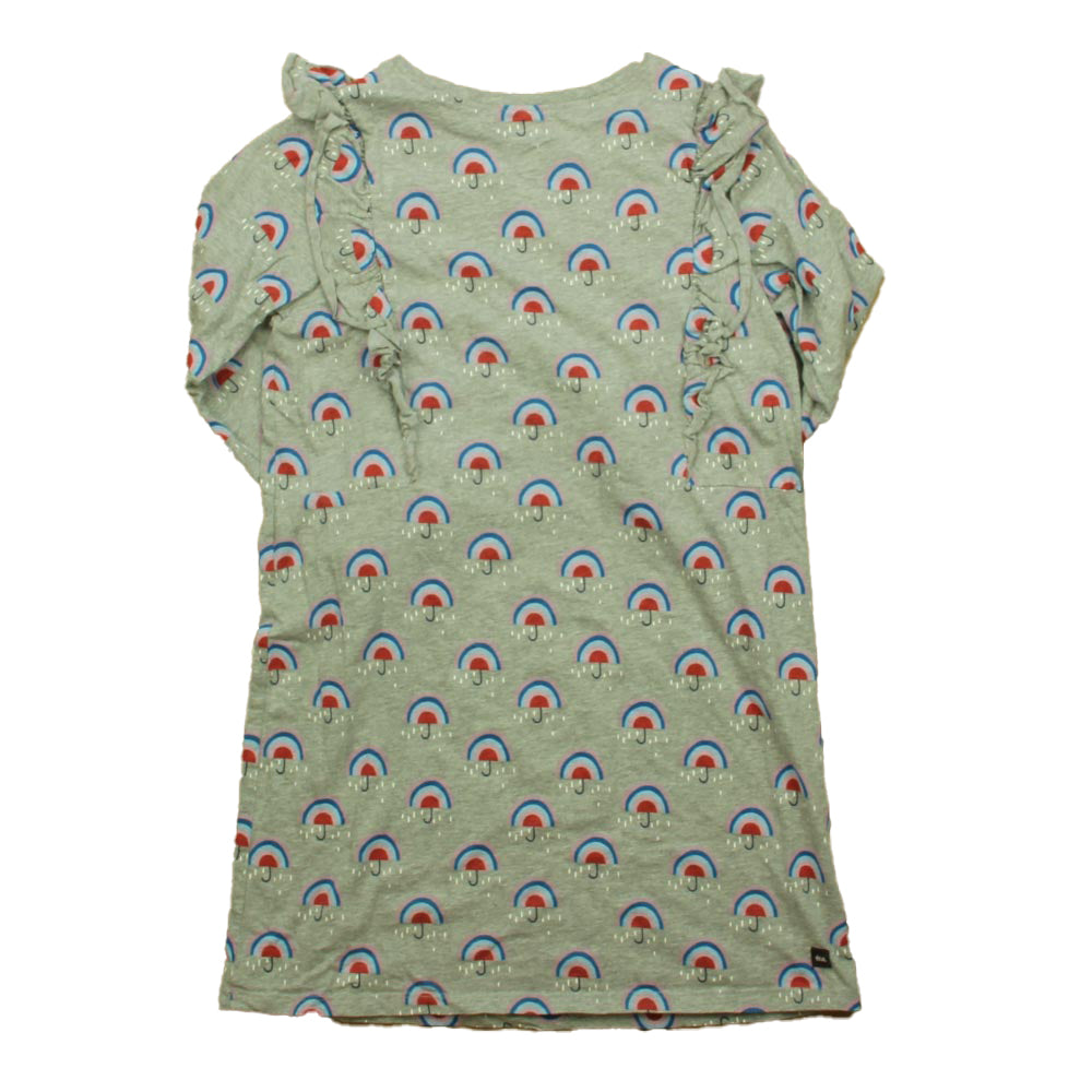 Tea Collection Girls Gray Rainbows Dress Size: 10 Years Gray Rainbows
