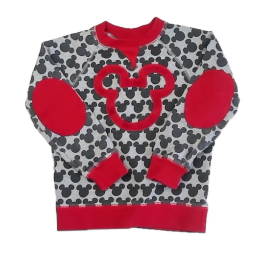 Hanna Andersson Girls Gray | Red Minnie Sweatshirt Size: 5T Gray | Red Minnie