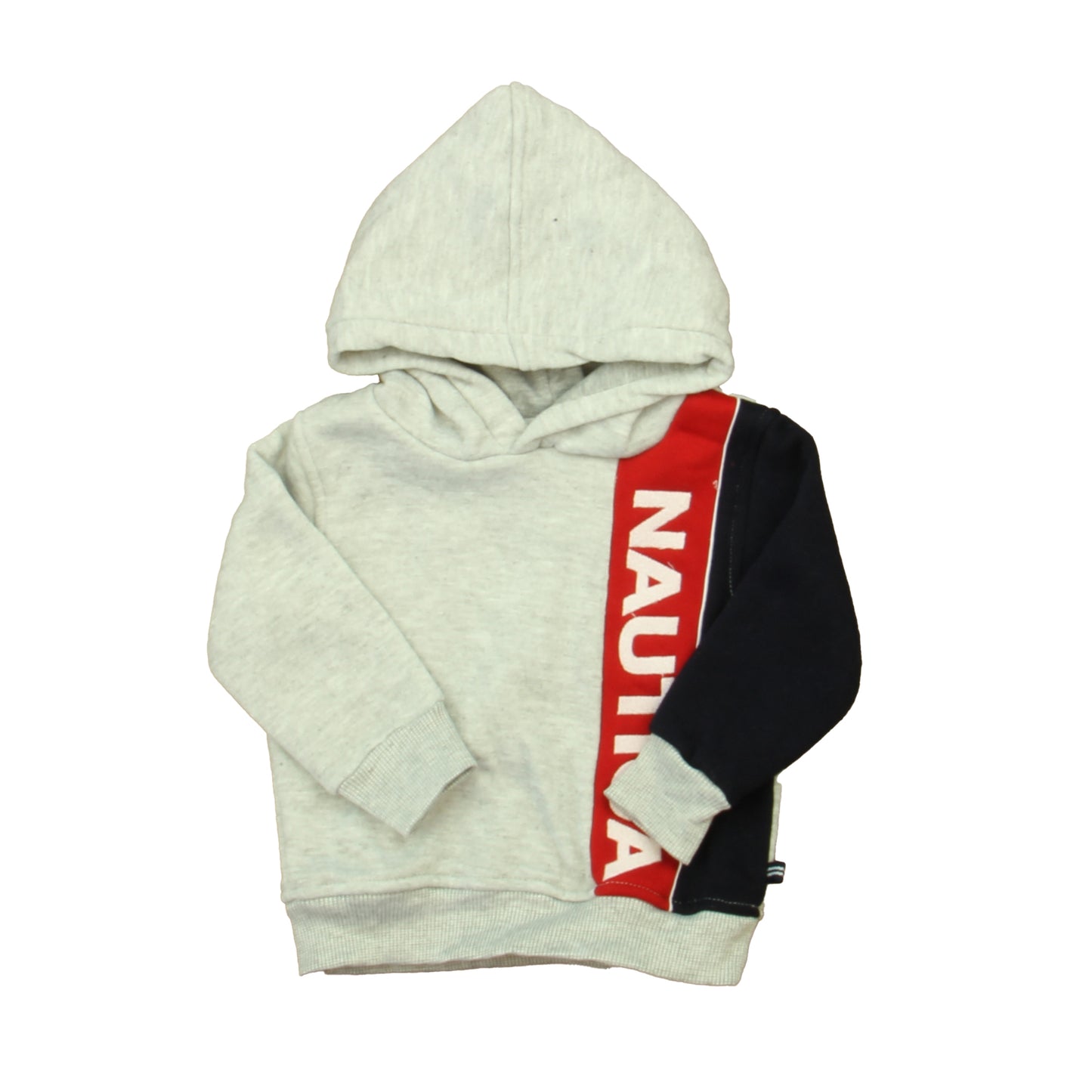 Nautica Boys Gray | Red | Navy Hoodie Size: 12 Months