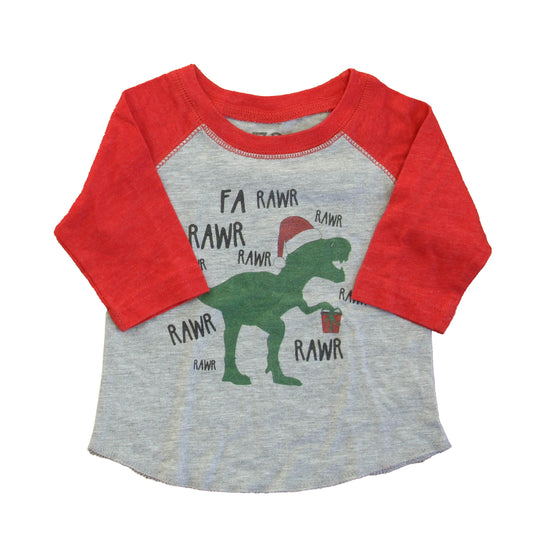 7 ate 9 Boys Gray | Red Long Sleeve T-Shirt Size: 6 Months