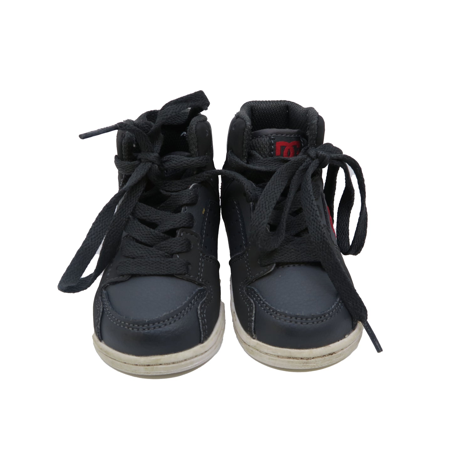 DC Boys Gray | Red Sneakers Size: 5 Toddler Gray | Red