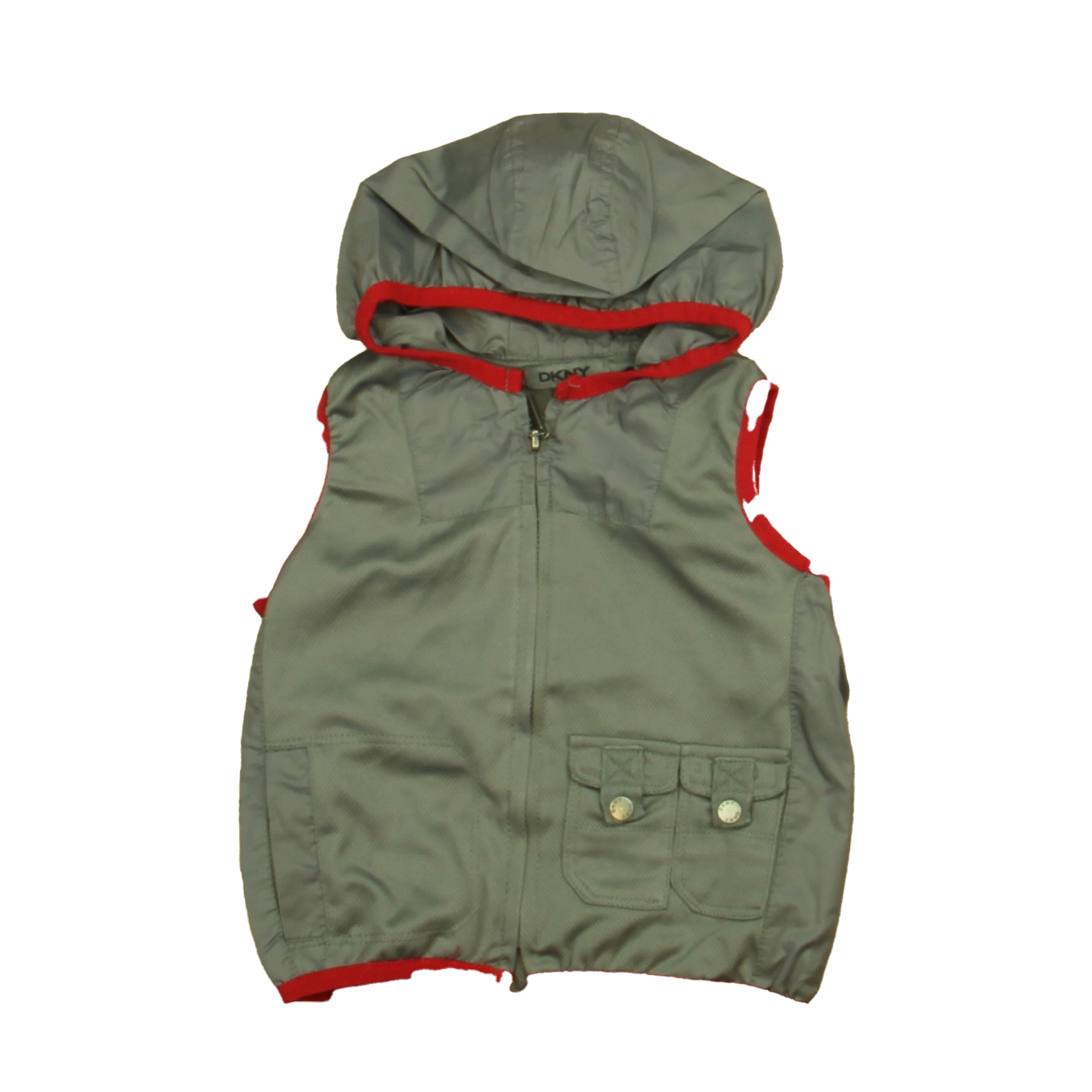 DKNY Boys Gray | Red Vest Size: 12 Months Gray | Red