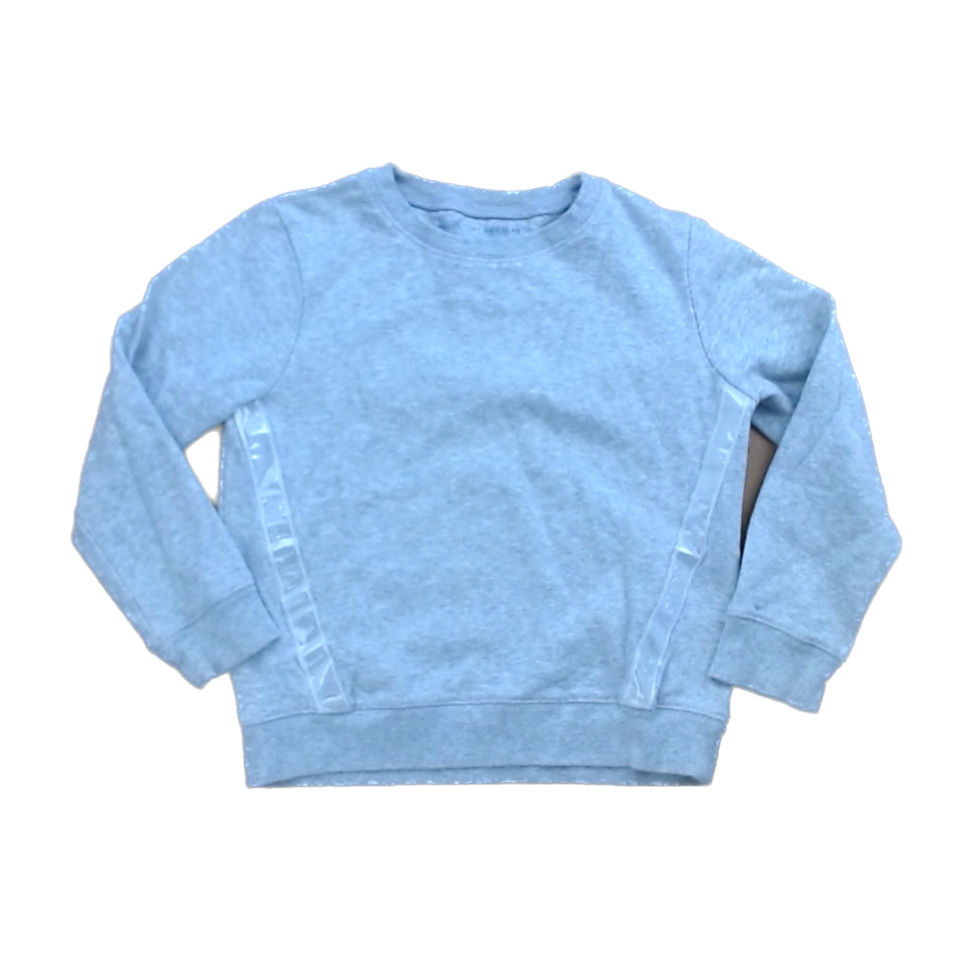 Rockets Of Awesome Girls Gray | Reflector Stripes Long Sleeve T-Shirt Size: 6 - 10 Years Gray | Reflector Stripes