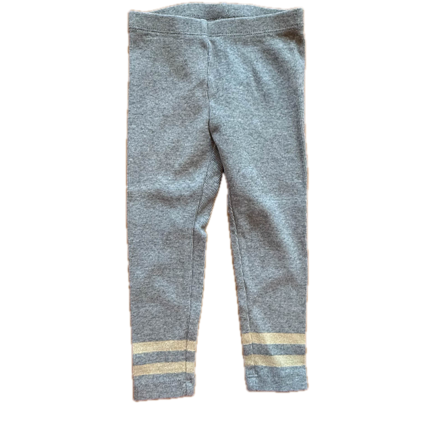 Tea Collection Girls Gray Ribbed Leggings Size: 2T Gray Ribbed
