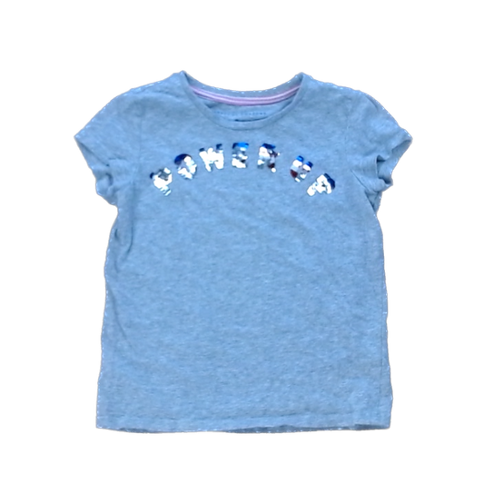 Rockets Of Awesome Girls Gray | Sequin Weekend Short Sleeve Shirt Size: 7 Years Gray | Sequin Weekend