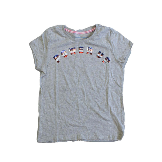 Rockets Of Awesome Girls Gray | Sequins T-Shirt Size: 8 Years Gray | Sequins