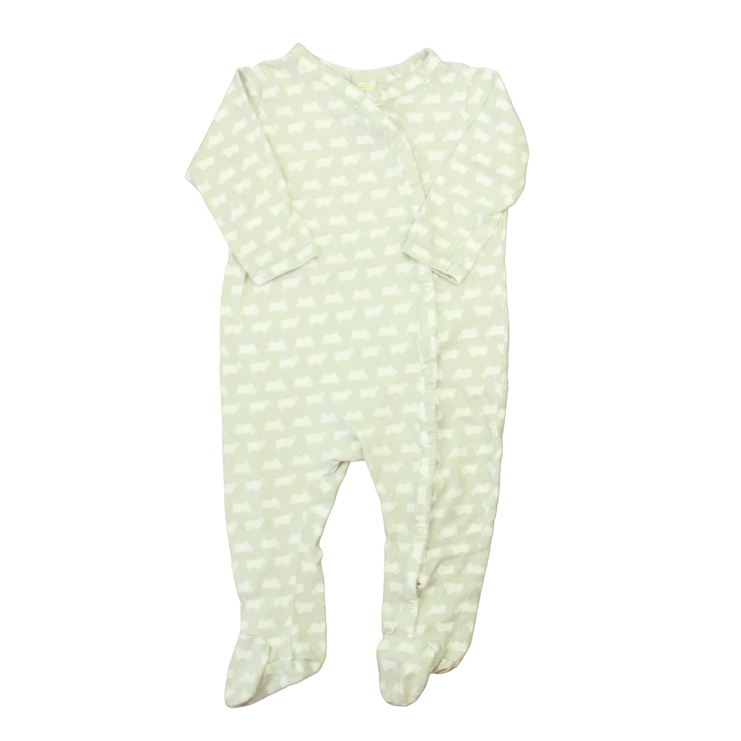 Harper Canyon Boys Gray Sheep 1-piece footed Pajamas Size: 9 Months Gray Sheep