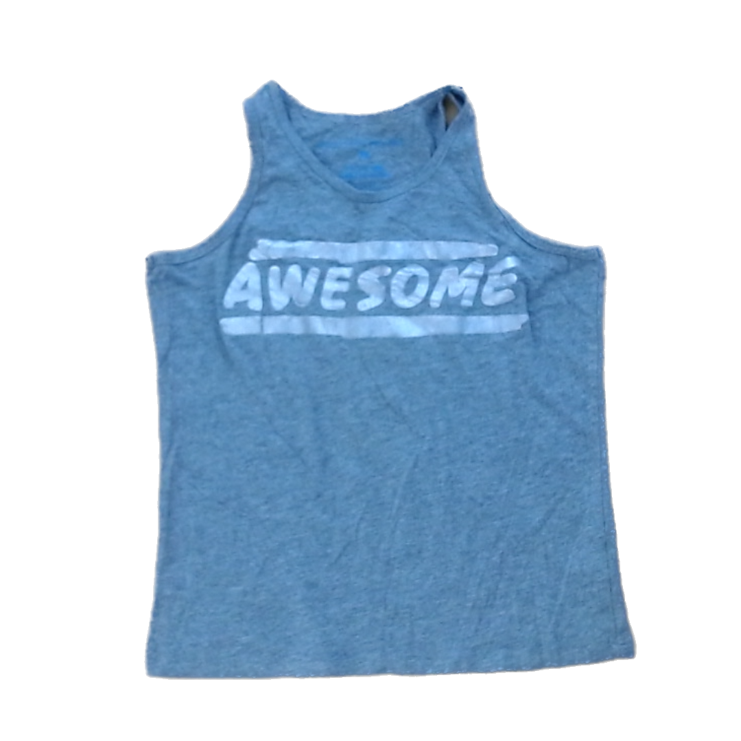 Rockets Of Awesome Girls Gray | Silver Awesome | Tank Short Sleeve Shirt Size: 12 Years Gray | Silver Awesome | Tank