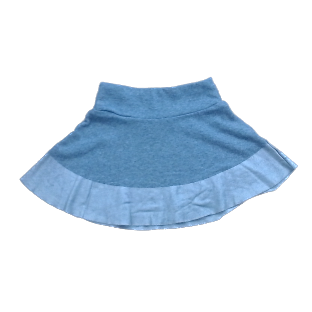 Rockets Of Awesome Girls Gray | Silver Bottom Rim Skirt Size: 5T - 8 Years Gray | Silver Bottom Rim
