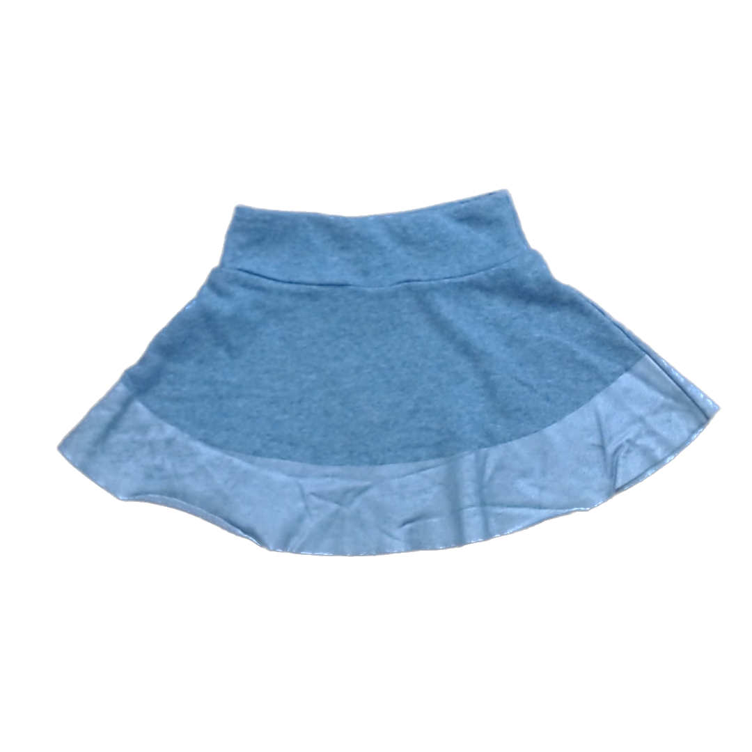 Rockets Of Awesome Girls Gray | Silver Bottom Rim Skirt Size: 5T - 8 Years Gray | Silver Bottom Rim