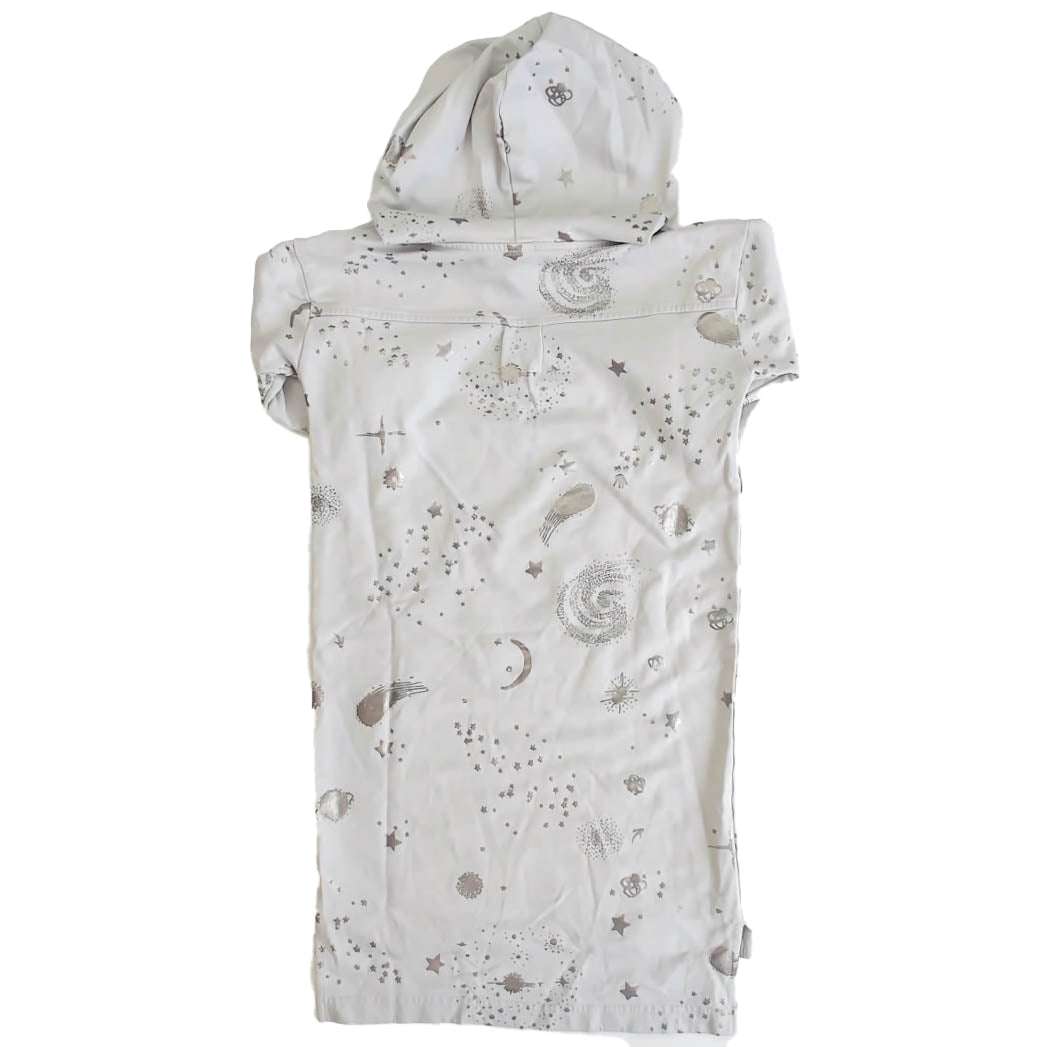 Tea Collection Girls Gray | Silver Dress Size: 10 Years Gray | Silver