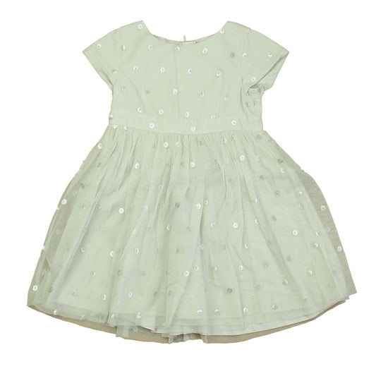 The Little White Company Girls Gray | Silver Special Occasion Dress Size: 2-3T Gray | Silver