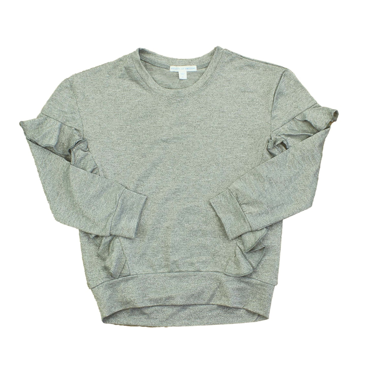 Rockets Of Awesome Girls Gray | Silver Long Sleeve T-Shirt Size: 5T Gray | Silver
